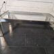Chrome and gold metal coffee table by Romeo Rega from the 1970s.