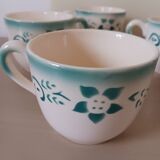 4 St-Clément earthenware coffee cups.