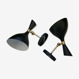 Pair of nordic wall lamps
