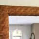 Mirror braided rattan frame 1970 39x54cm