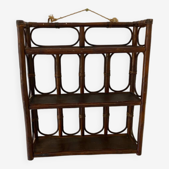 Rattan shelf