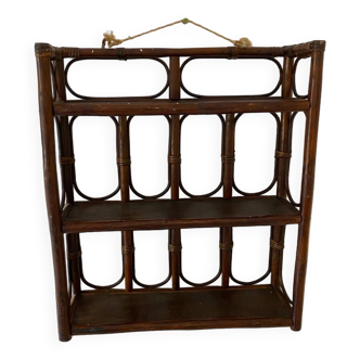 Rattan shelf