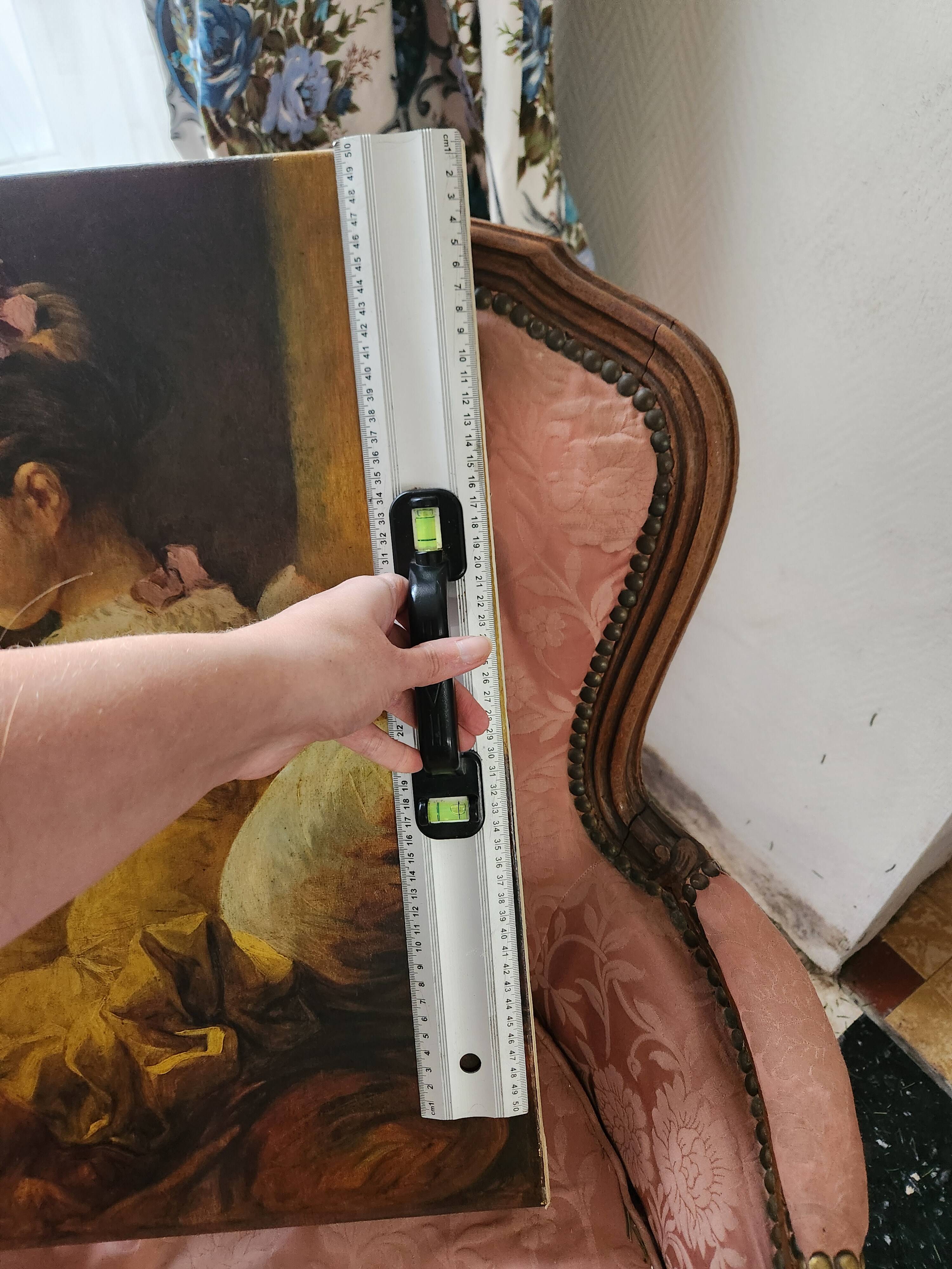 Old Table "The Reader" – Oil on Canvas – 18th Century Style