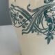 Antique toilet bowl Creil and Montereau Louise ironstone