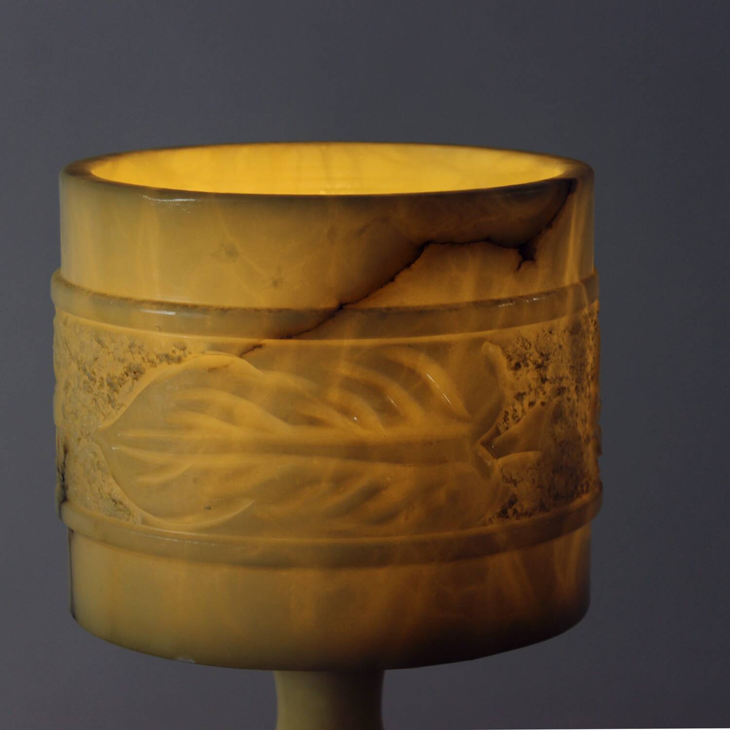 Unique Marble Table Lamp, Norway 1970s