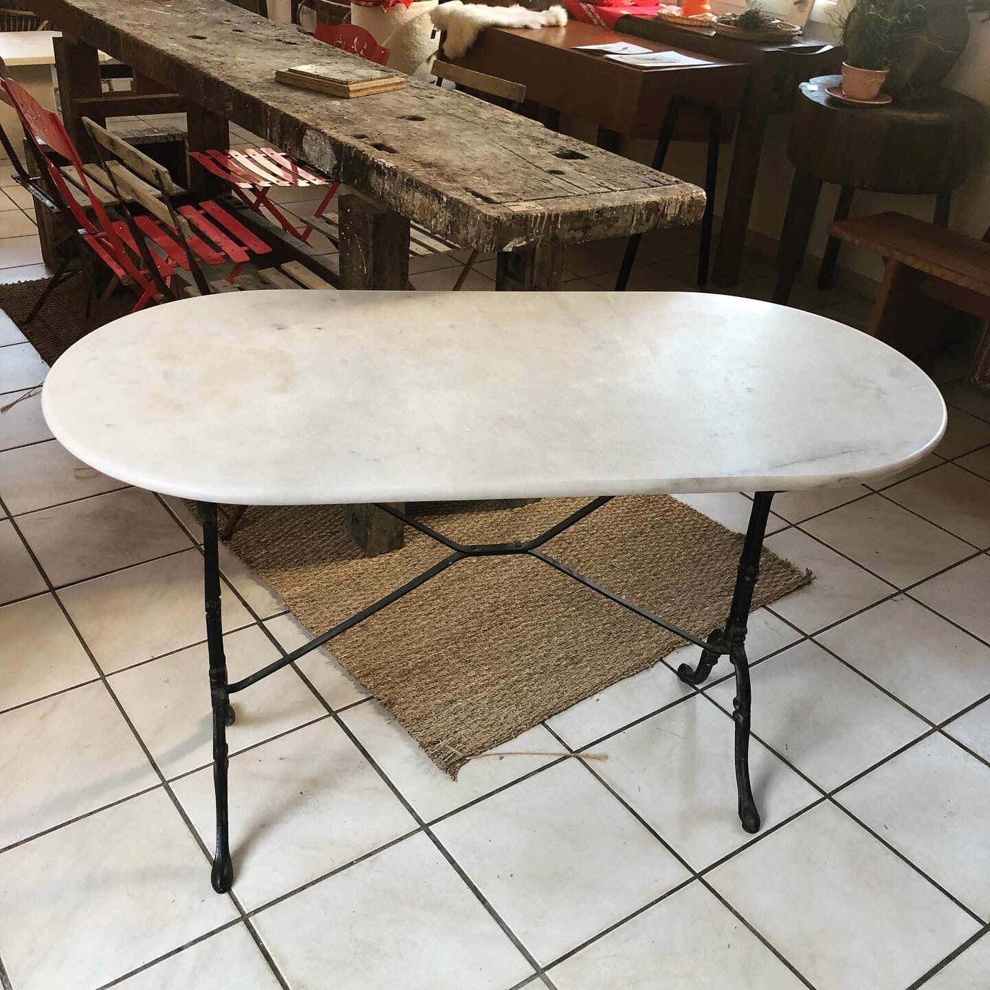 Marble bistro table