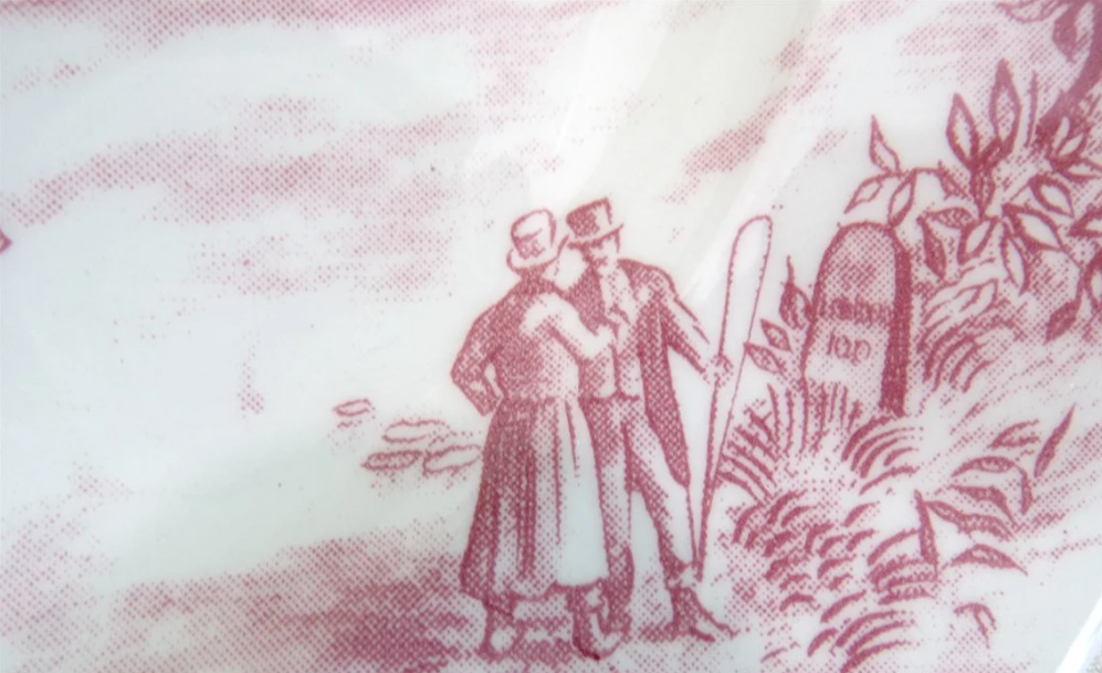 Set of 6 flat plates vintage 80s