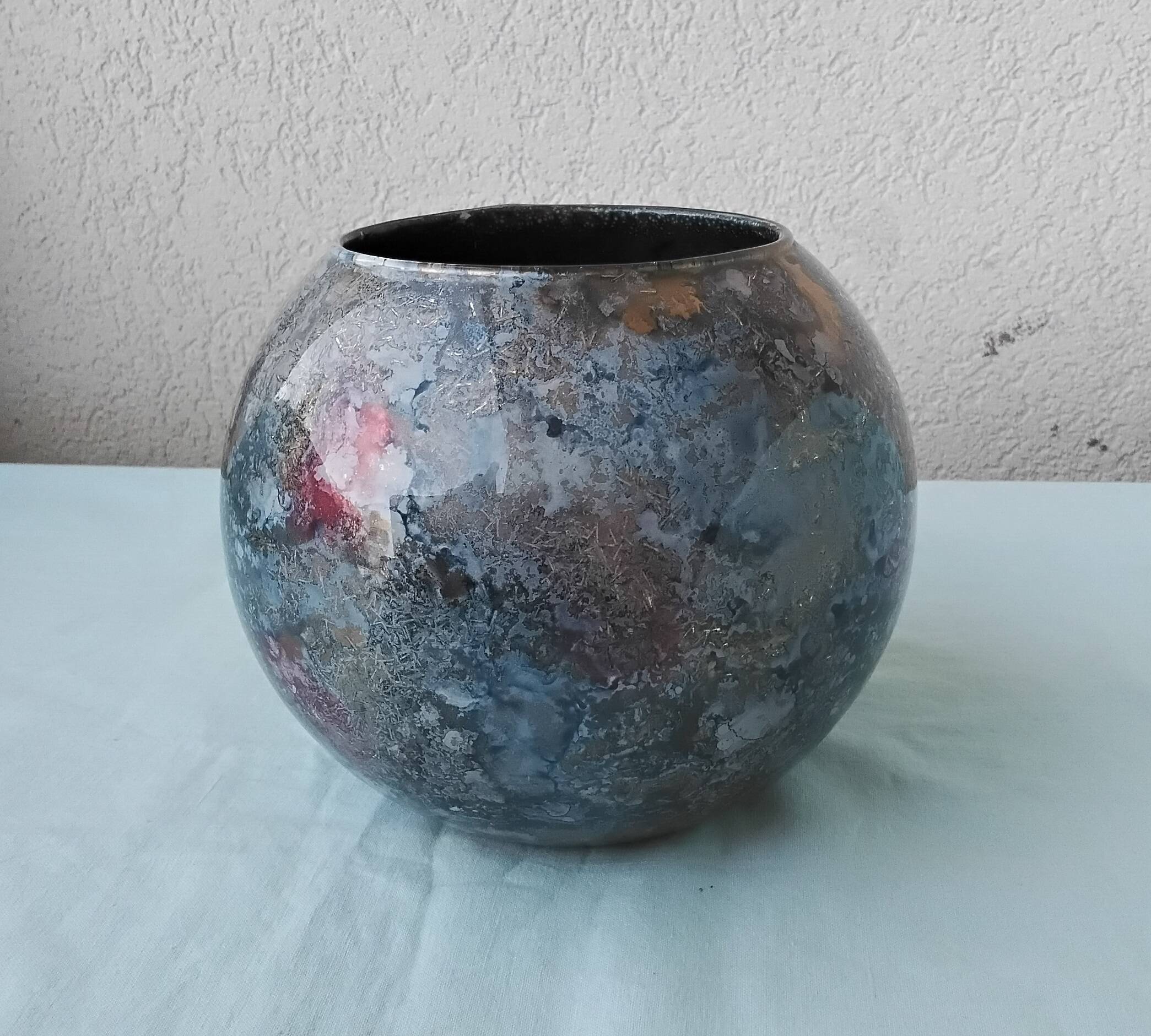 Vase en verre Jean-Noël Bouillet