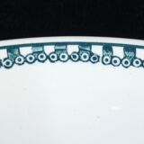 Round art deco faience dish of st amand no digoin