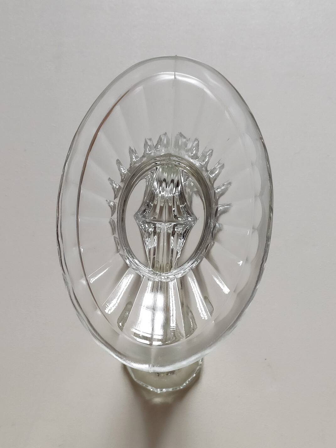 Chandelier double art déco cristal