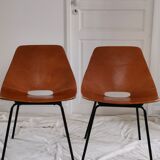 Pair of chairs Amsterdam by Pierre Guariche, recent "House of the World" reissue