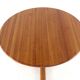 Table à manger ronde extensible 2x 'Hune' - teck massif - design danois
