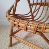 Children's rattan basket armchair