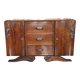 Oak art deco chest of drawers