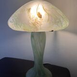 Lampe champignon vintage en pâte de verre
