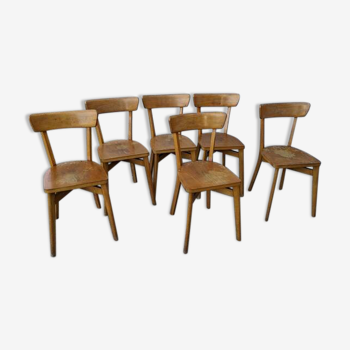 Lot de 6 chaises bistrot