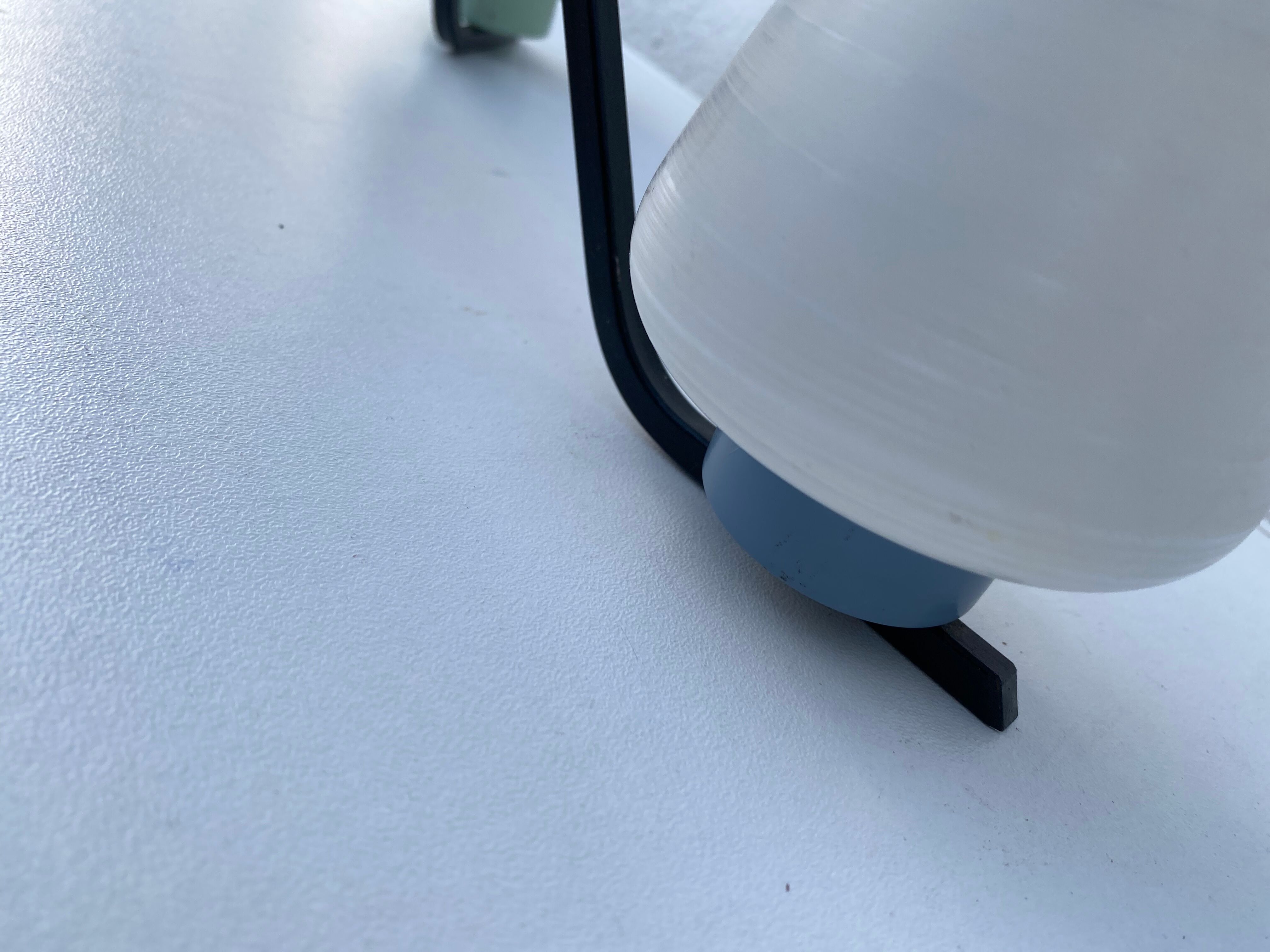 Vintage milk glass pastel color hanging lamp