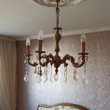 Louis XV Style chandelier with 5 branches and Crystal grapevines