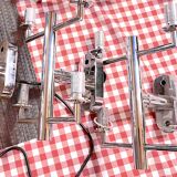 Fontana Arte, Set of 3 4-Light Wall Lamps, Murano Glass, Italy