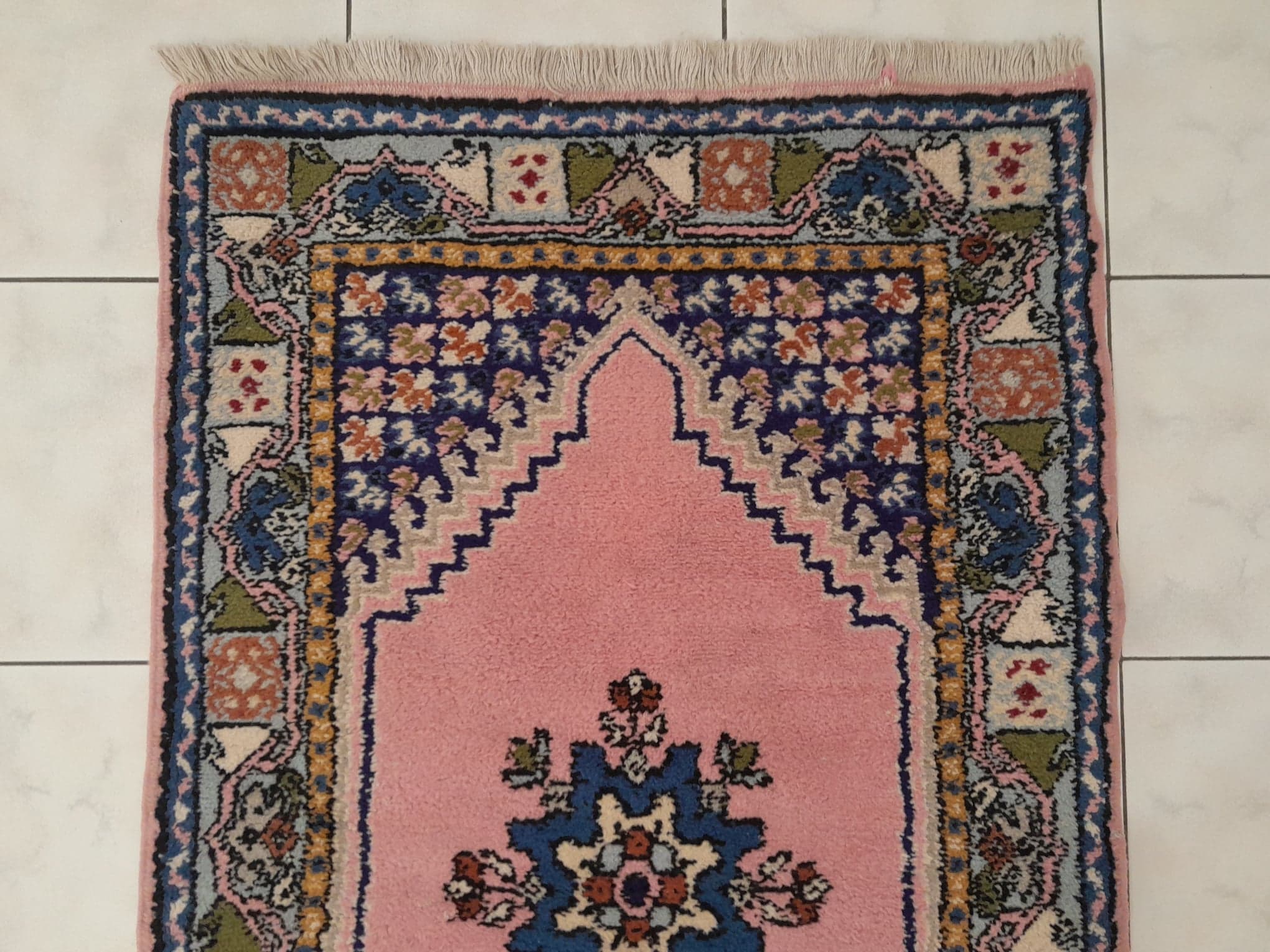 Set of 2 Berber carpets handmade bed descents