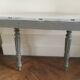 Console demi-lune ancienne peinte