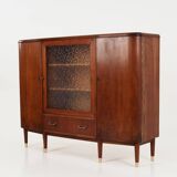 Buffet haut en noyer, design danois, années 1960, production : Danemark