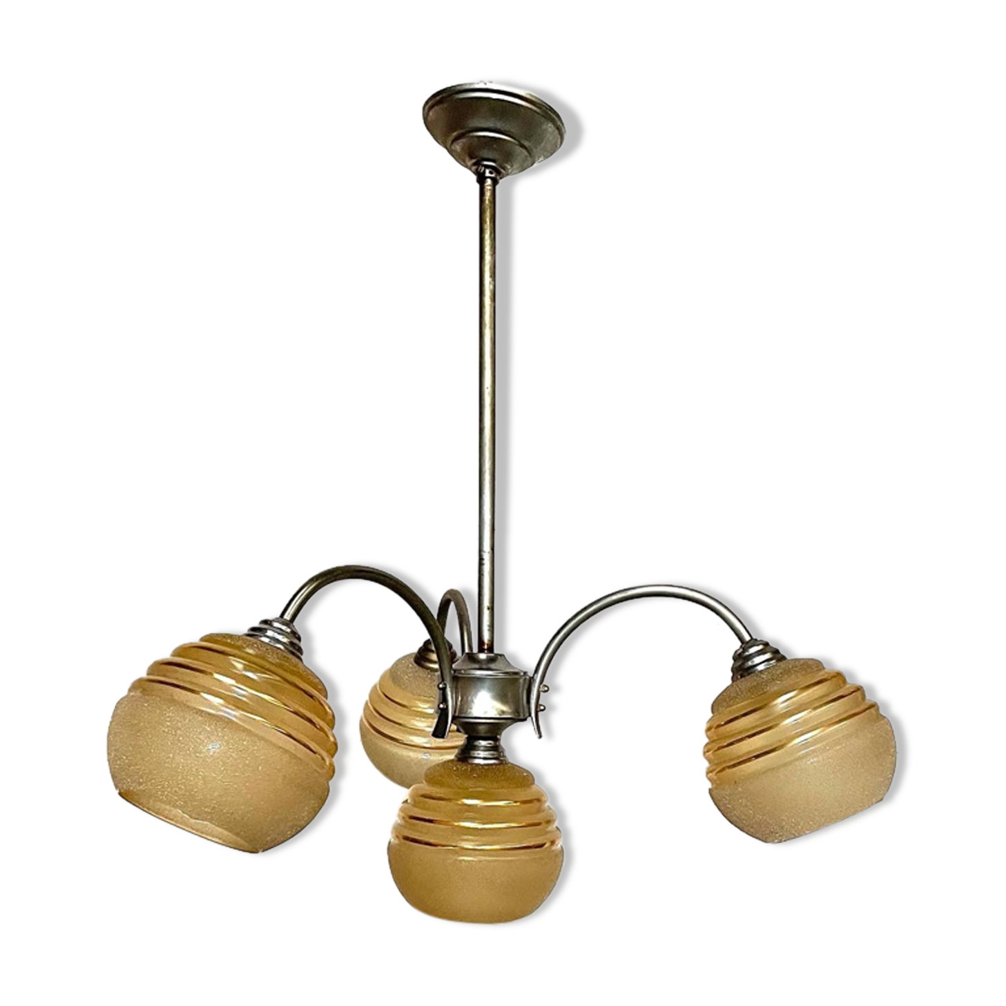 Vintage globe hanging lamp