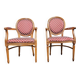 Paire de fauteuil Médaillon style Louis XV