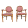 Paire de fauteuil Médaillon style Louis XV