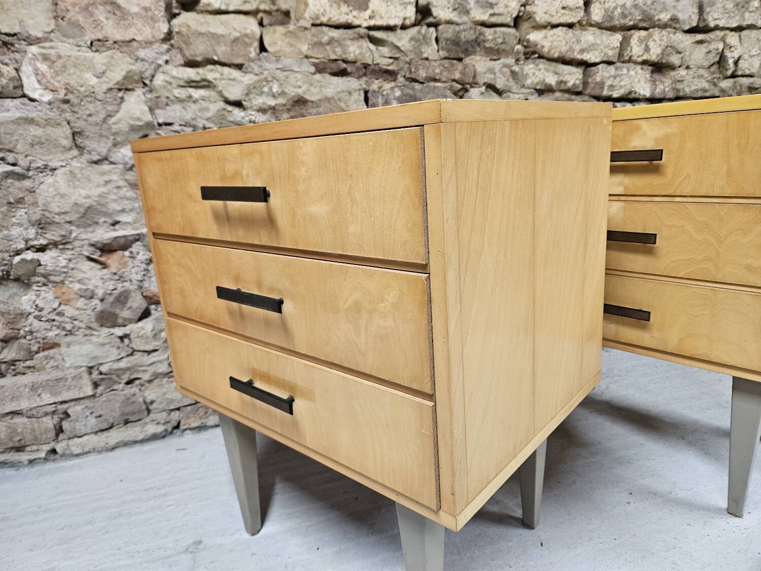 Pair of vintage 1960's bedside tables