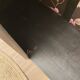 Armoire asymétrique peinte en noir