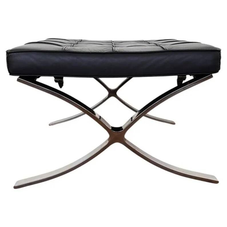 Barcelona Footstool / Stool by Ludwig Mies van der Rohe, 2000s