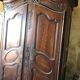 Large Provençal wardrobe in solid walnut, carved – 150x80x264 cm