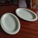 Vegetable dish with 2 platters and 2 small dishes, Salins earthenware, pale green Opaceline