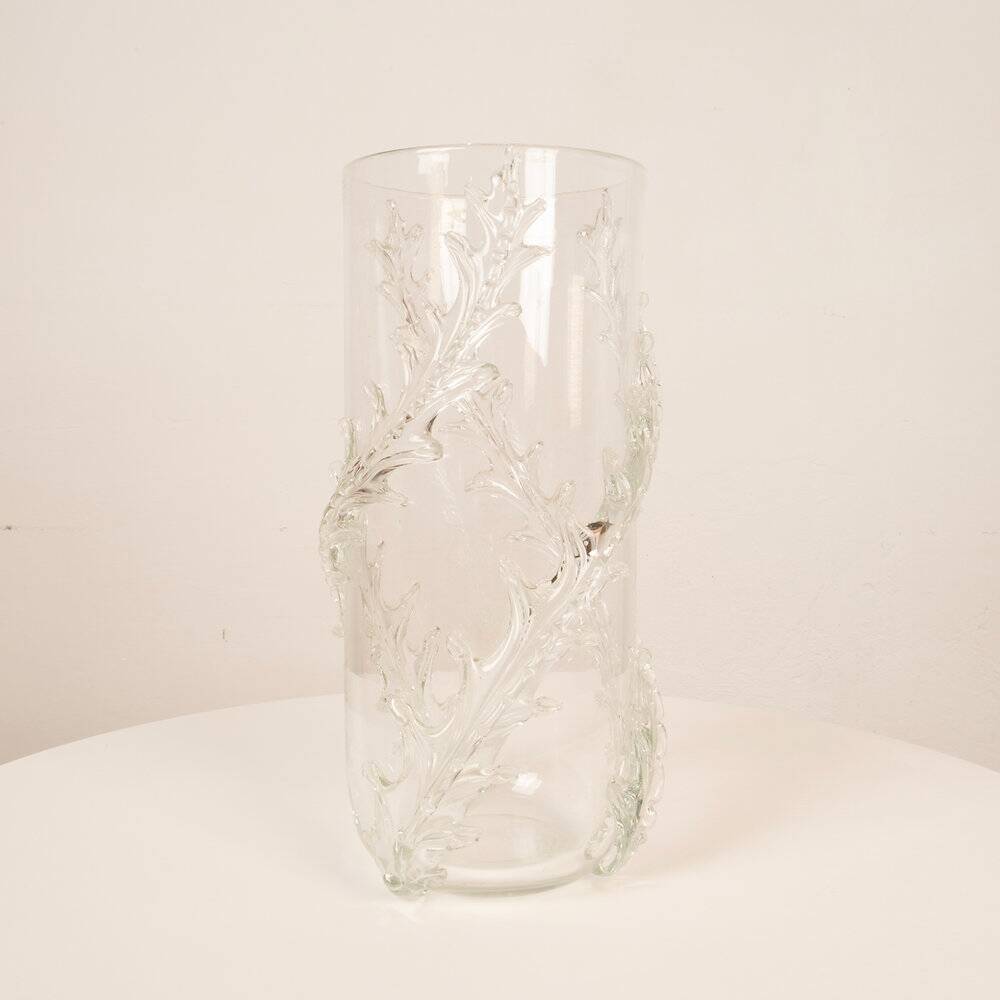 Rare monumental Piumato vase by Barovier & Toso, 1940s