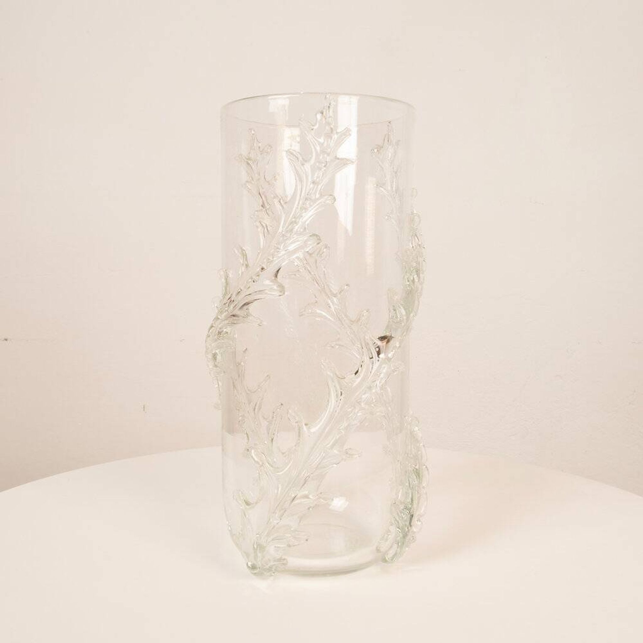Rare monumental Piumato vase by Barovier & Toso, 1940s