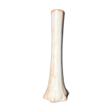 Gooseneck vase flammé green and brown sandstone Vallauris