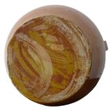 Orjol ancien français à glaçure orange foncé, provenant du Languedoc