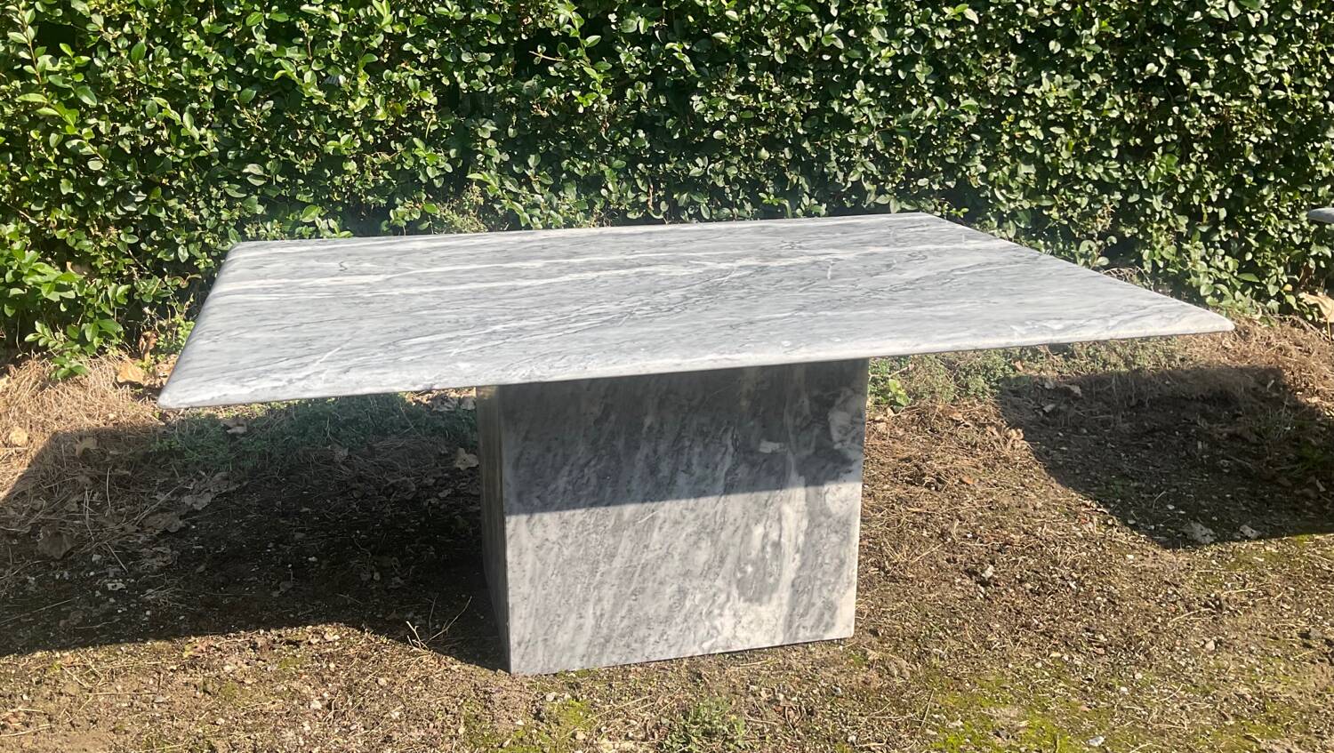 Vintage 70s marble coffee table