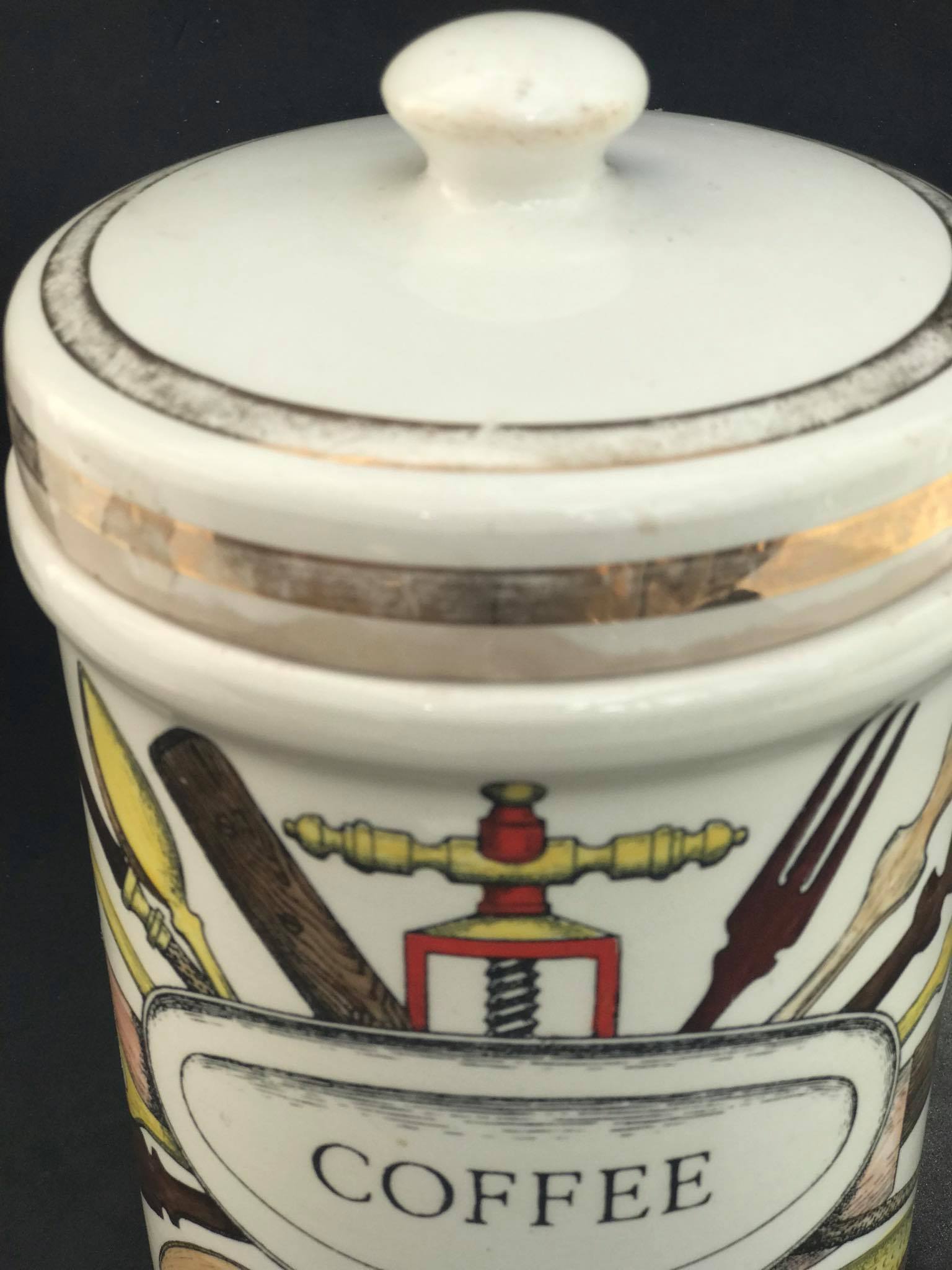 Fornasetti coffee jar