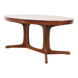 Oval dining table Baumann in teak from the 1970s.