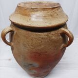 Terracotta jar with lid