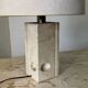 Mid Century Modernist Brutalist Italian Travertine table lamp, 1960s