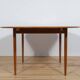 Table à manger ronde danoise vintage en teck, 1970s