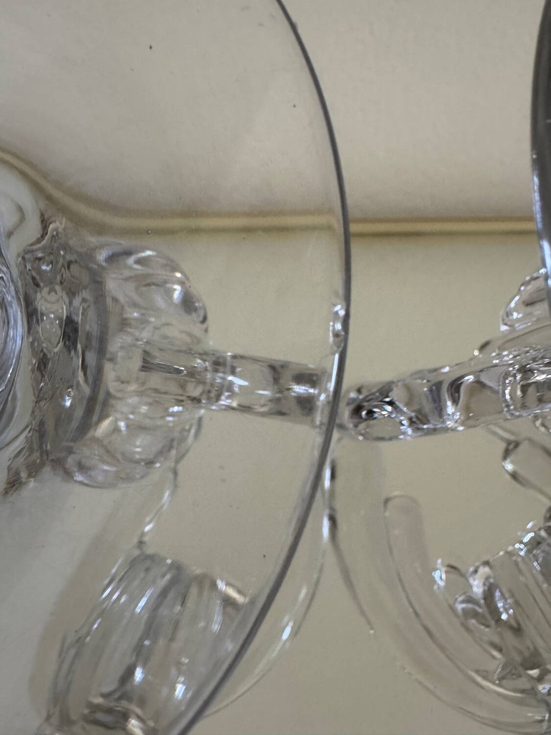 Art Deco crystal candle holder