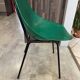 A shell chair by Pierre Guariche for Meurop in vintage green from the 1960s.