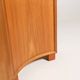 Scandinavian Elm Corner Cabinet, Mid-Century