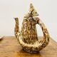 Rare Vallauris ceramic coffee service Sculptural design and u enamel