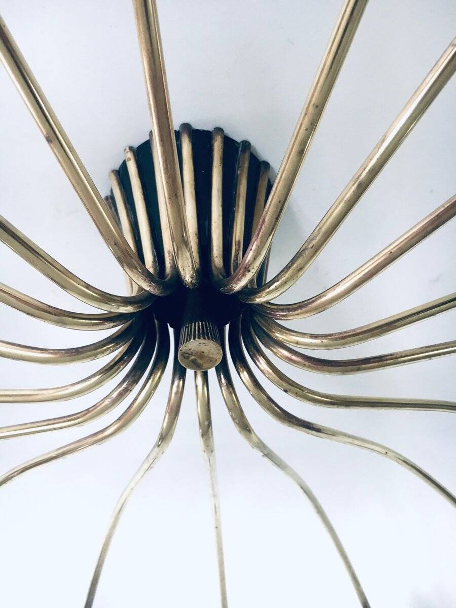 Sputnik 18-Arm Ceiling Lamp from Kaiser Leuchten, Germany, 1950s
