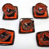 Vallauris coffee service from the 70s in very good condition